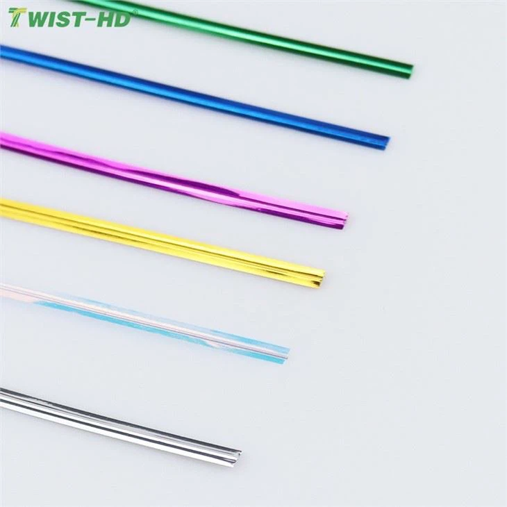 Various Colors Can Be Customized 4mm PET Plastic Packaging Decorative Wire